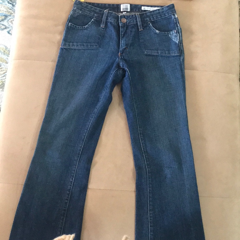 Salt works low rise flared jeans